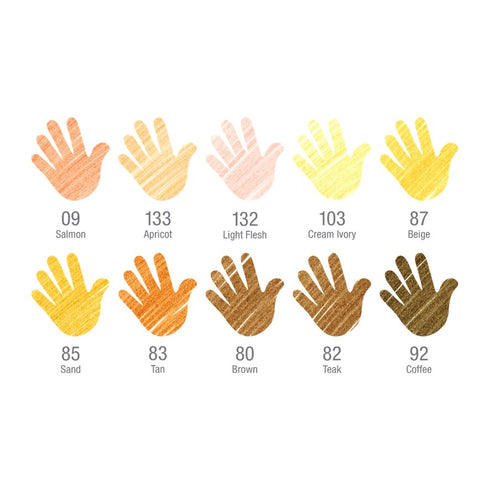 10pcs World Colours Connector Marker Pens